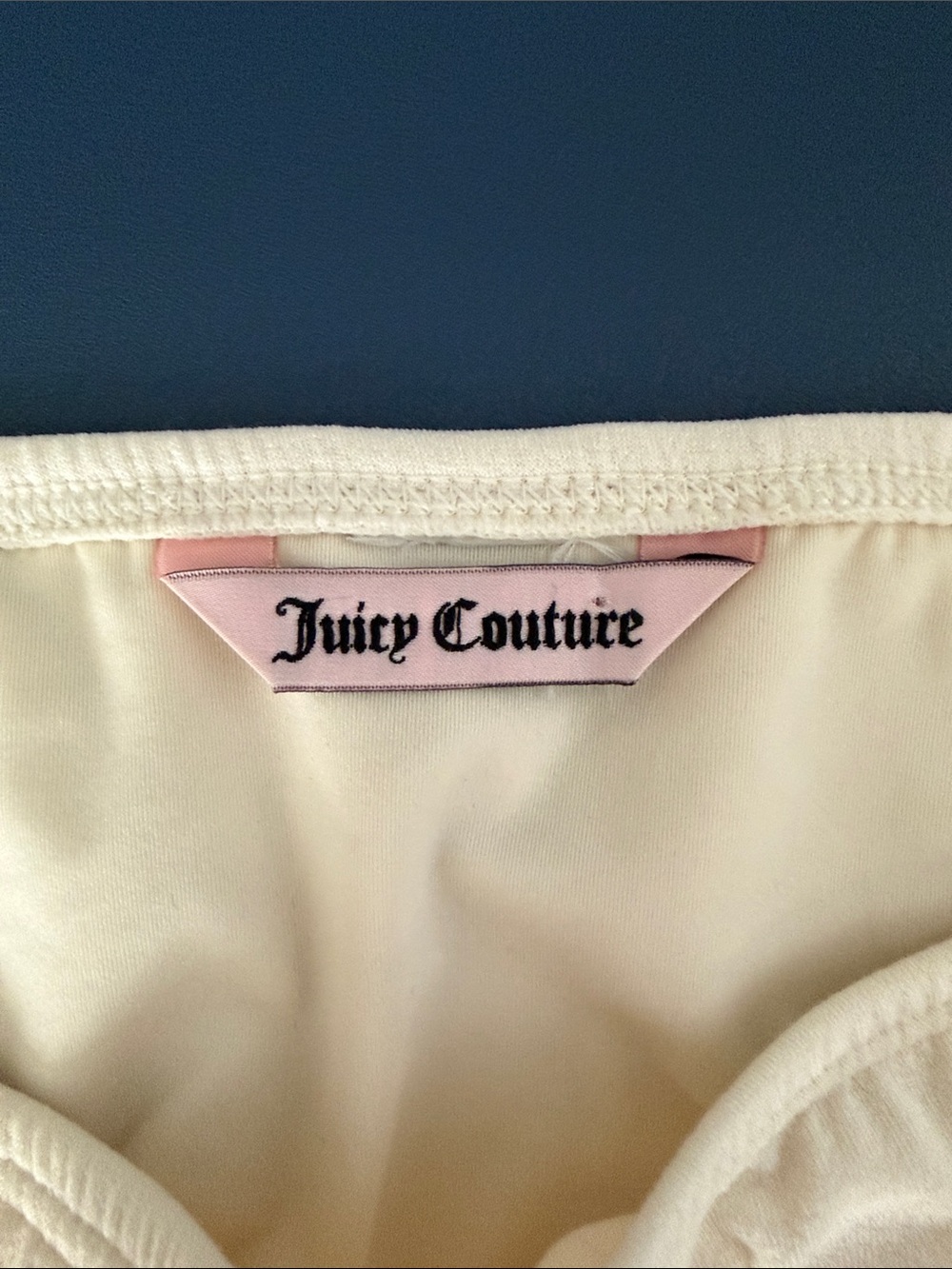 Juicy Couture Cream Knot-Accent Triangle Halter Bikini - Picture 8 of 10